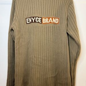 Enyce Men's Ribbed Tan Sweater